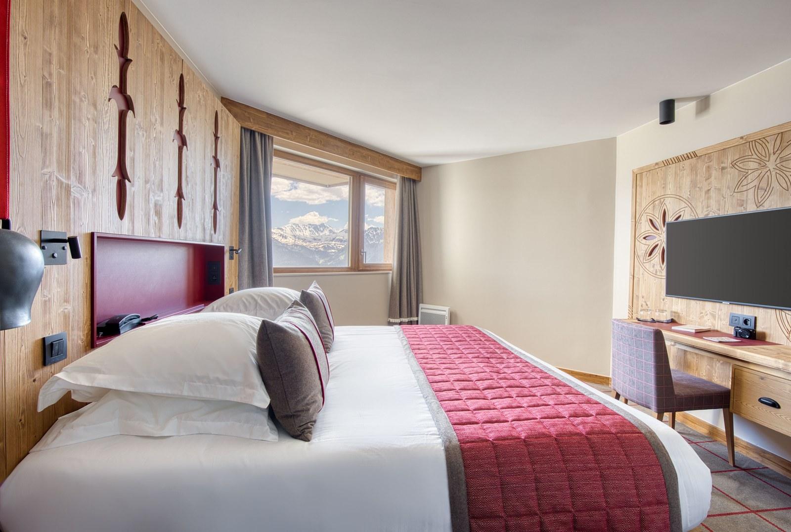 Superior room at Club Med La Rosière with mountain views