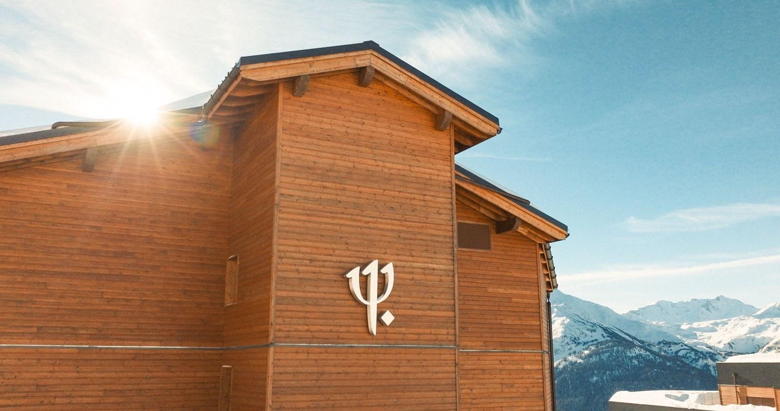Club Med La Rosière building with snowy mountains