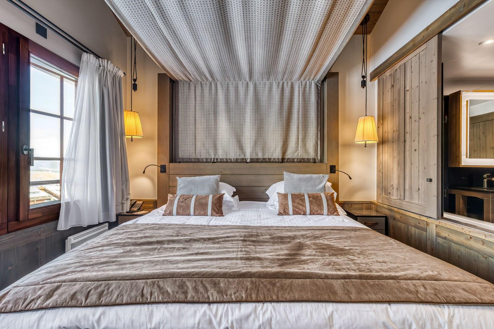 Bedroom at the Valmorel Chalet-Apartments